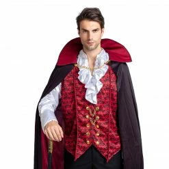 Spooktacular Creations Renaissance Medieval Scary Vampire Cosplay Costume For Men - Adult Adult Costumes