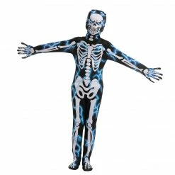 Spooktacular Creations Lightning Second Skin Skeleton Costume Cosplay- Child Child Costumes